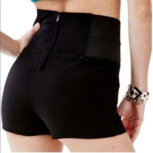 High waist pointe shorts black, brand: Guess